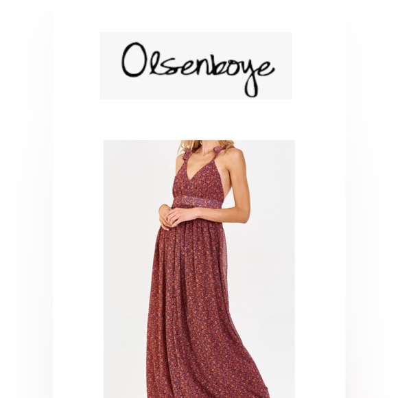 Olsenboye Women's Multicolor Floral Maxi Dress M - Picture 1 of 15